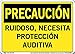Vestil SI-C-41-A-LB-011-S Sign-Caution-41 10.5X7.5 Label/Decal.011, HIGH Noise Ear Protection Required, Ruidoso, NECESITA PROTECCI?N AUDITIVA
