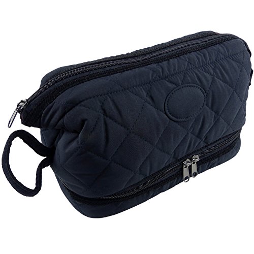 Grande trousse de toilette bleu marine matelassée collection Heritage