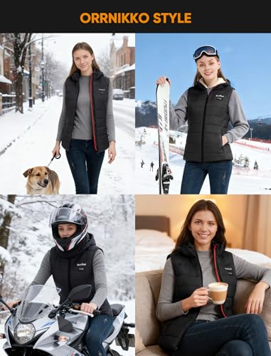 Image of [2025 All-New Heated Vest Women - Detachable Heated Hood, With 7.4V 16000mAh Battery Pack, Womens Heated Vest