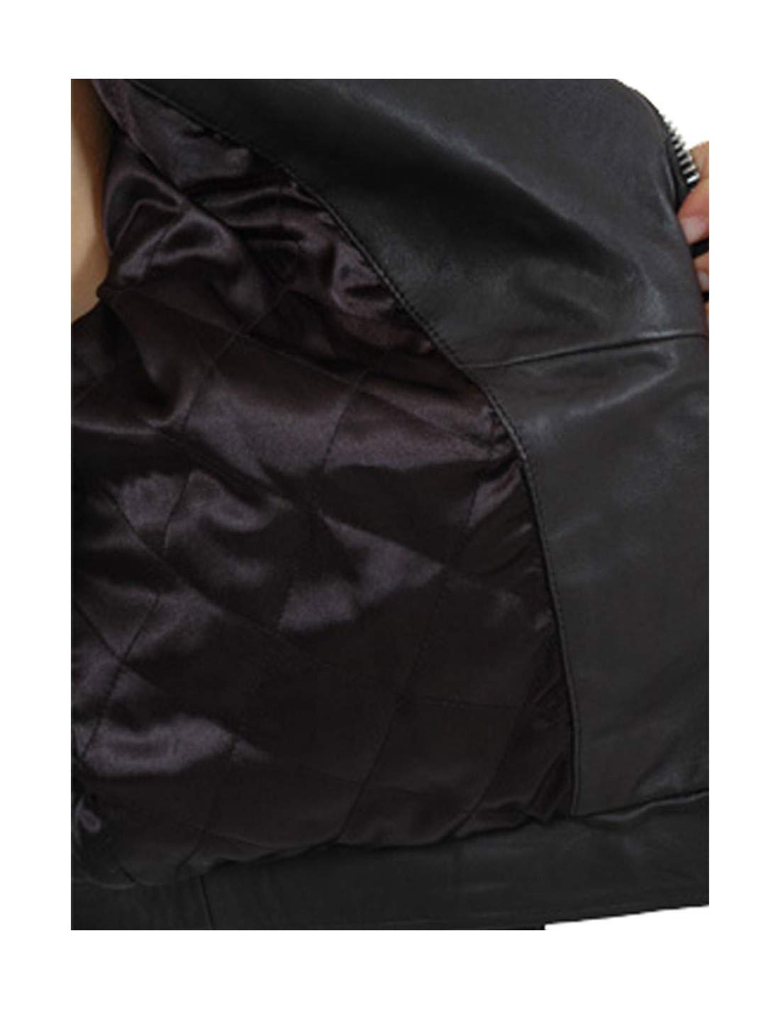 Schott Blouson Perfecto en Cuir d'agneau ref_31135 Noir
