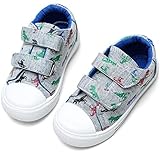 STQ Toddler Shoes Boys Slip On Walking Shoes Comfort Sneakers GREYDINOSAUR 5 M US Toddler