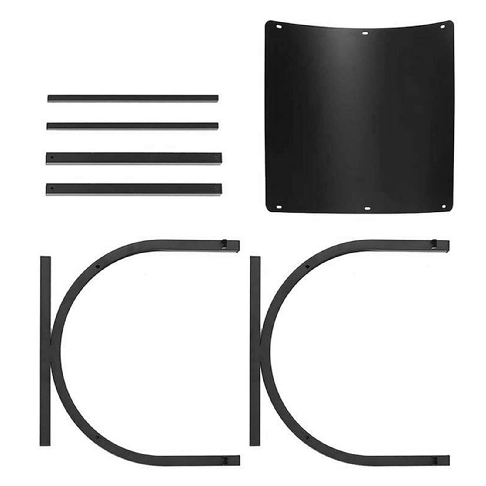 Supporto semi circolare per legna da ardere in ferro battuto, stile country, per patio, veranda, balcone, campeggio, facile da montare, 01006