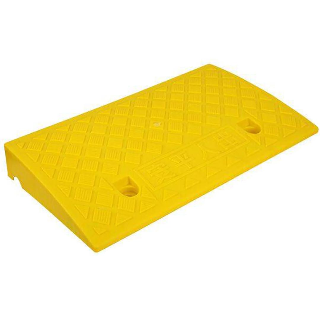 Generico Rampa in Gomma Antiscivolo per Porte, gradini e vialetti - Soluzione Resistente per L'Accesso in Sedia a rotelle, Perfetta per Case e Garage, migliora la Mobilità e la Sicurezza