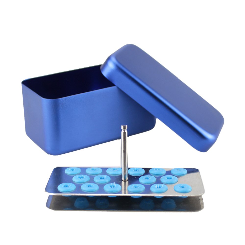 Earlywish New Dental Scaler Tips Disinfection Holder Block Sterilization Container