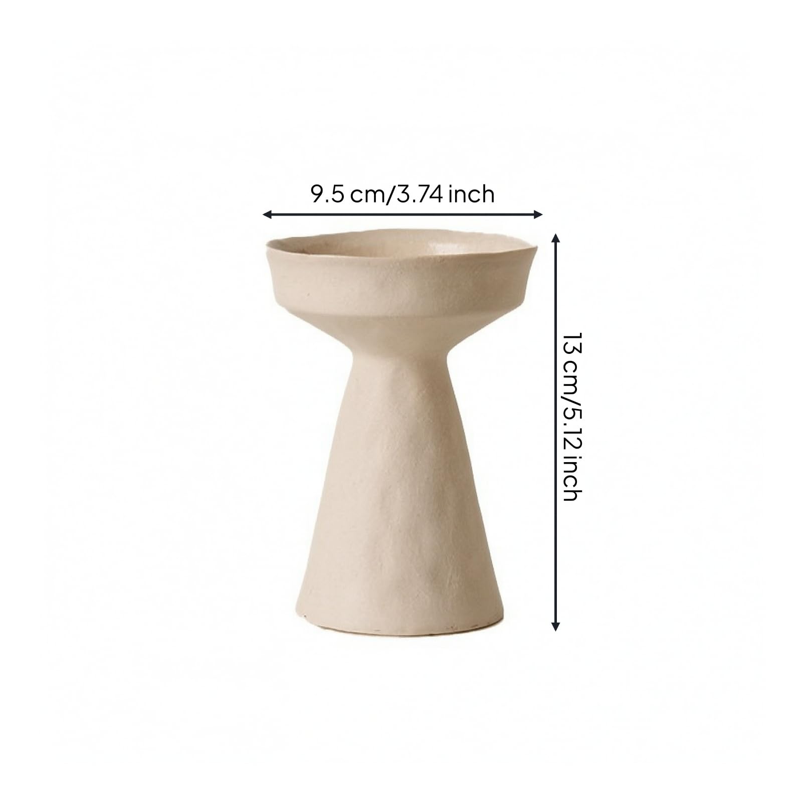 Portavelas Cerámica Estable | perficie Esmaltada, Portavelas con Base Ancha, Soporte Cerámica para Vela, Salón, S