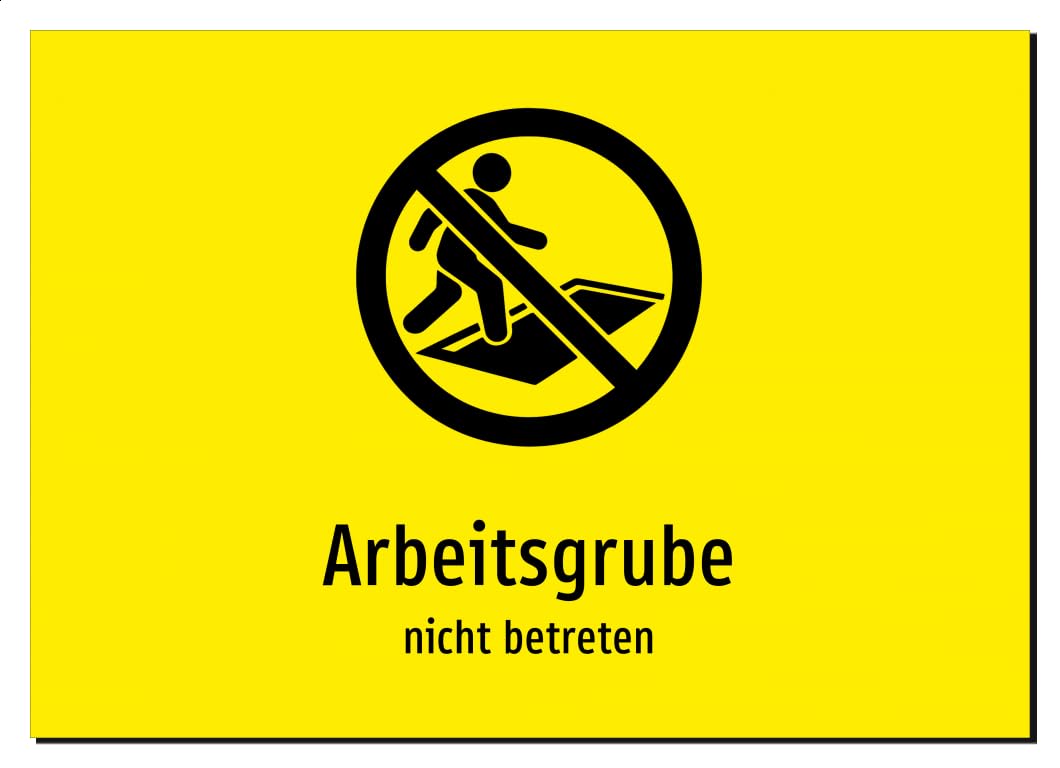 38156-DE-S-07 | Arbeitsgrube - nicht betreten