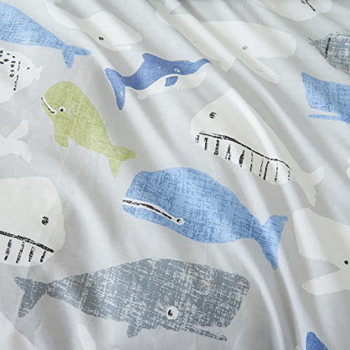 Ygnniu Kids Cotton Duvet Cover Double Size Cartoon Shark Print Duvet Cover Super Soft And Comfortable Boys Bedding Set Hidden Zipper Contains 1 Duvet Cover 2 Pillow Shams #TOP7