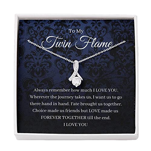 Petit Ribbon, To My Twin Flame Gift Necklace To Girlfriend/Soulmate