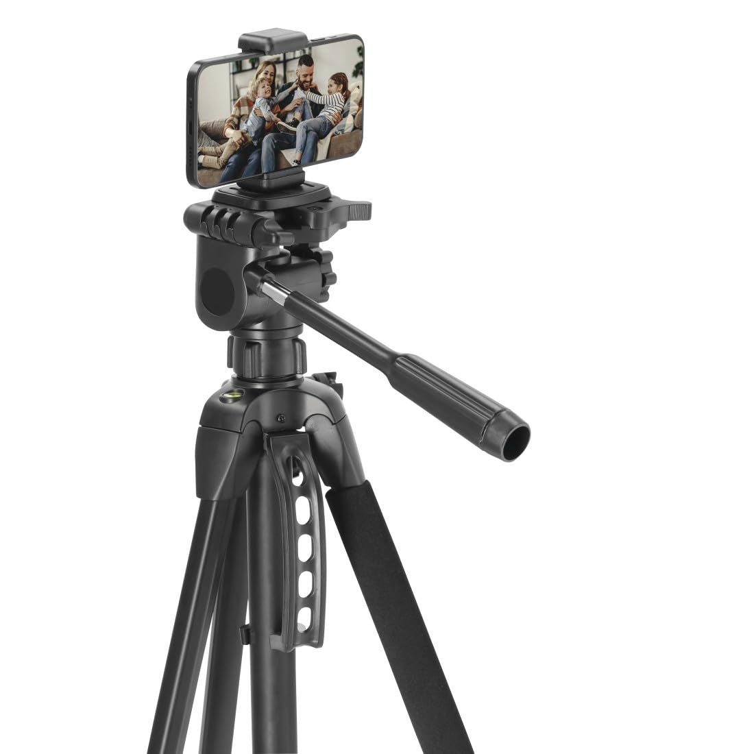 Hama Statyw do kamery Action 153 3D (lekki statyw fotograficzny z uchwytem na telefon komórkowy, tripod o wysokości 60-153 cm, trójnożny statyw z głowicą 3-drożną, statyw do lustrzanki, pasuje do