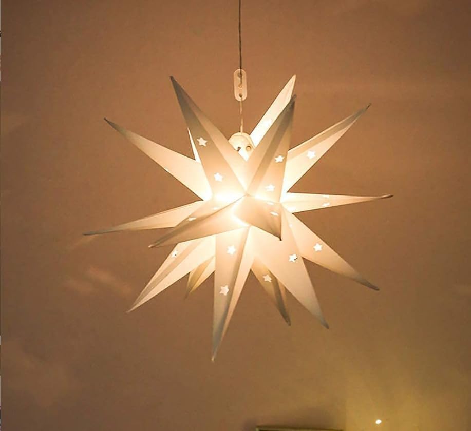 吊り下げ式屋外クリスマススターライト、USBバッテリー駆動LEDタイミングポーチライトビーズ、クリスマスウォームホワイトランタンマル