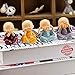 TIED RIBBONS Set of 4 Miniature Buddha Monk Statues for Home Decor and Gifts (Small