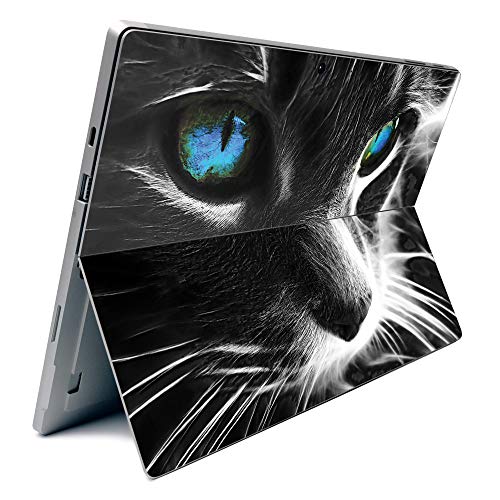 Image of MightySkins Carbon Fiber Skin for Microsoft Surface Pro 7 - Cat | Textured Carbon Fiber Finish | Easy to Apply, Remove, and Change Styles | Made in The USA (CF-MISURPR7-Cat)