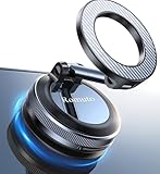 Romuto Soporte Magnetico Movil Coche para Magsafe [Imán Potente ＆ Ventosa de Vacío] Suporte Telemovel Carro para Salpicadero/Parabrisas,Porta Movil Coche para iPhone 17 Pro MAX Air 16 15 14 13 12