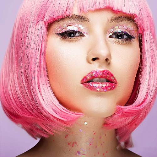 JUN-H 12 Arten Chunky Glitter Nagel Sequin Glitter für Gesicht Nägel Augen Lippen Haare Körper Make Up Glitter Sequin… – Bild 7