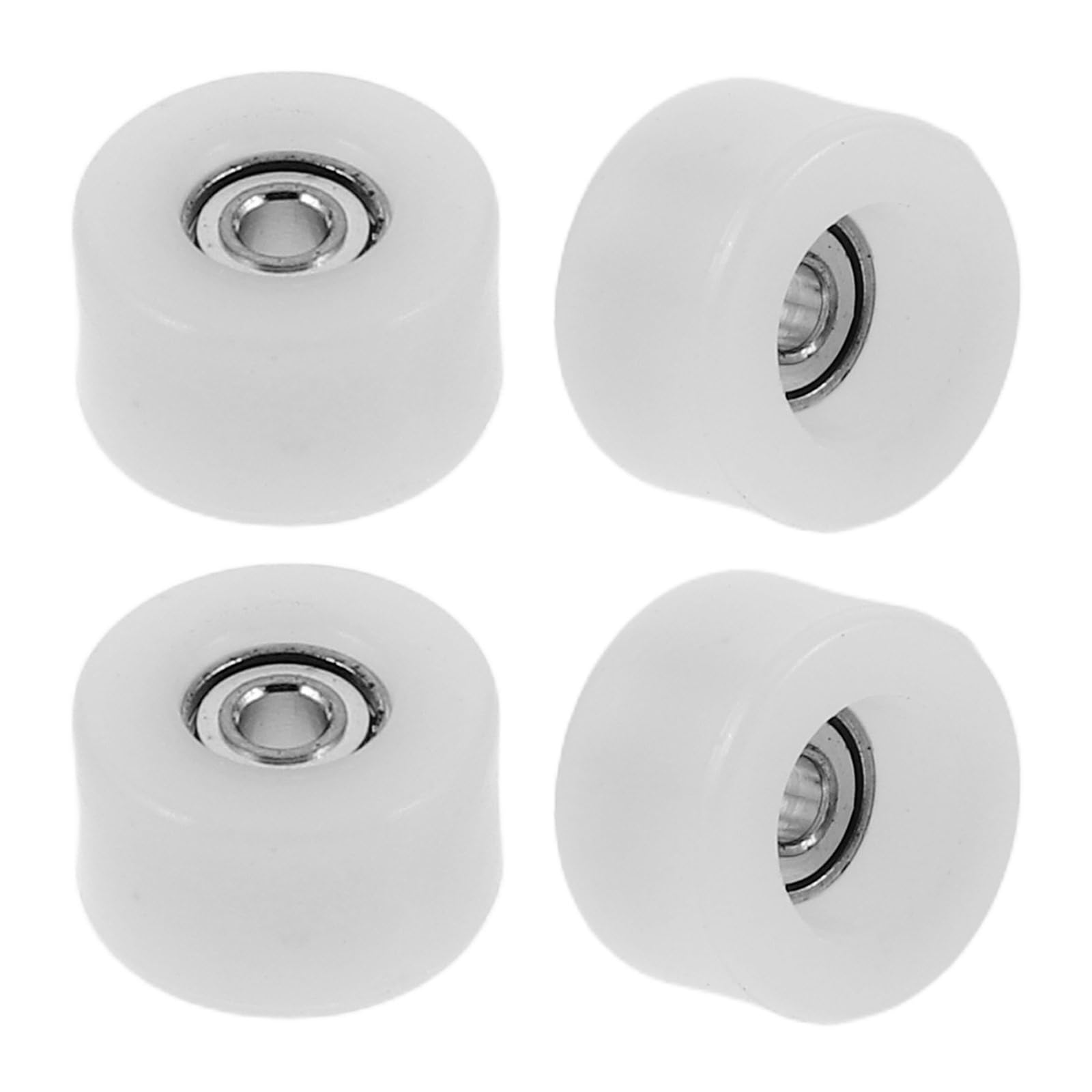 JOINPAYA Finger Skateboard Wheels with Bearings 4Pcs Finger Board Wheels Replacement Parts for Mini Skateboard Repair Smooth Rolling Accessories for Fingerboard Setup