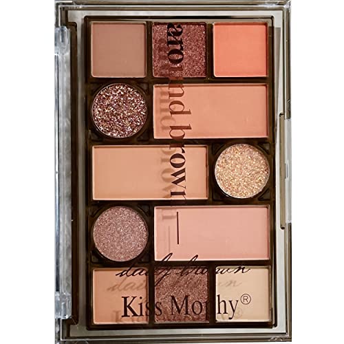 LyDia Around Brown Eyeshadow, Bronzer and Face Contour Multi Purpose Makeup Palette –- Hazelnut Latte