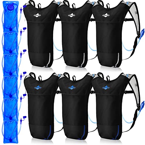 Reginary 6-Pack Hydration Backpack with 2L Bladder