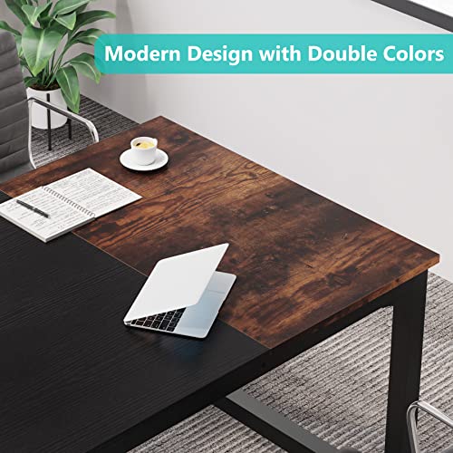 image for Tribesigns Conference Table, 6FT Meeting Seminar Table Rectangular Mee