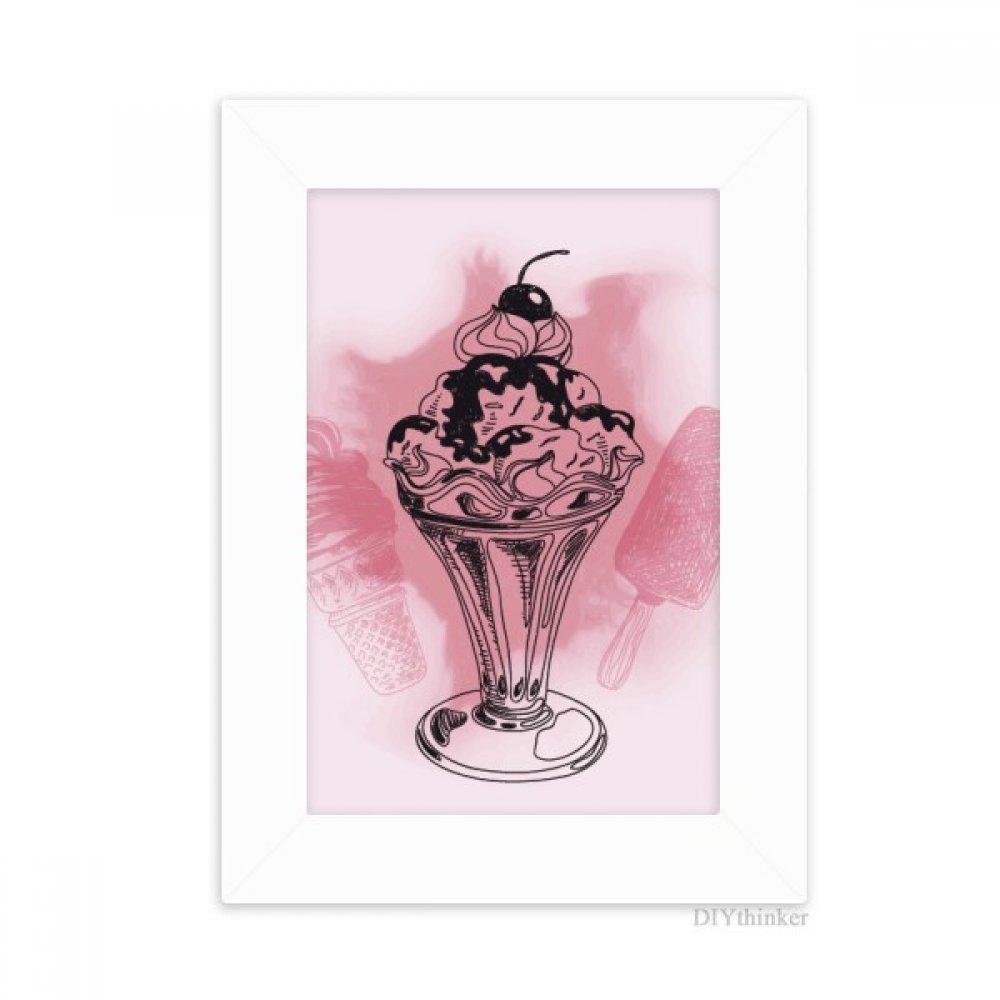 Cadre photo de bureau glace cerise 10.2x15.2 cm multicolore
