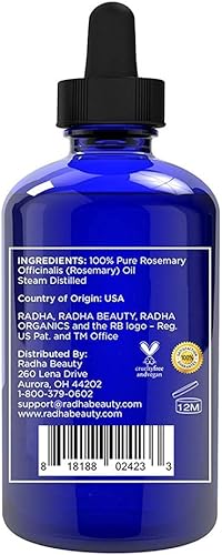 Miniatura 4 de Aceite esencial de romero Radha Beauty de grado terapéutico, tamaño grande de 4 oz