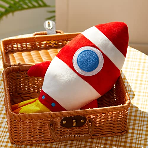 Bstaofy Light Up Red Rocket Plush Toys Stuffed Led Glow Soft Cozy Nightlight Kids Gifts For Toddlers On Birthday Christmas, 14.5’’ #TOP4