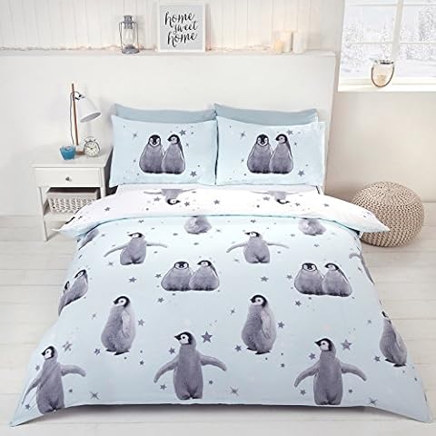 Just Contempo Christmas Baby Penguin Duvet Set Cover