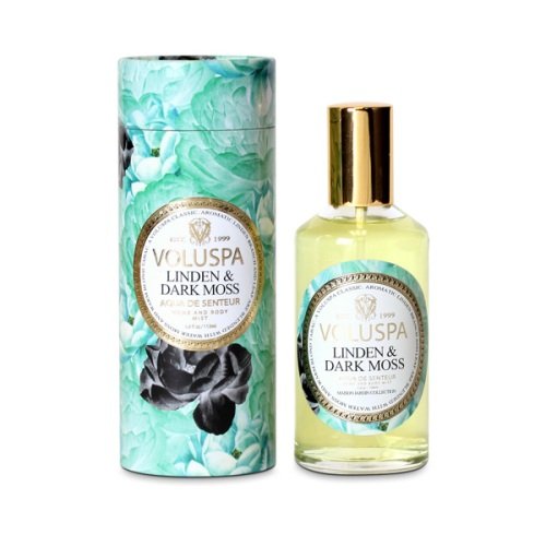 Voluspa Aqua De Senteur Room and Body Mist, Linden and Dark Moss, 3.8 Ounce Voluspa Aqua De Senteur Room and Body Mist, Linden and Dark Moss, 3.8 Ounce