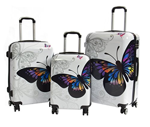 Valise rigide extensible pour vacances en famille lot de 3 pièces