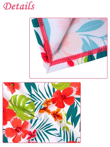 Image of Girls Two Piece Swimsuit Floral UPF 50+ Rash Guard Set Kids Beach Swimwear