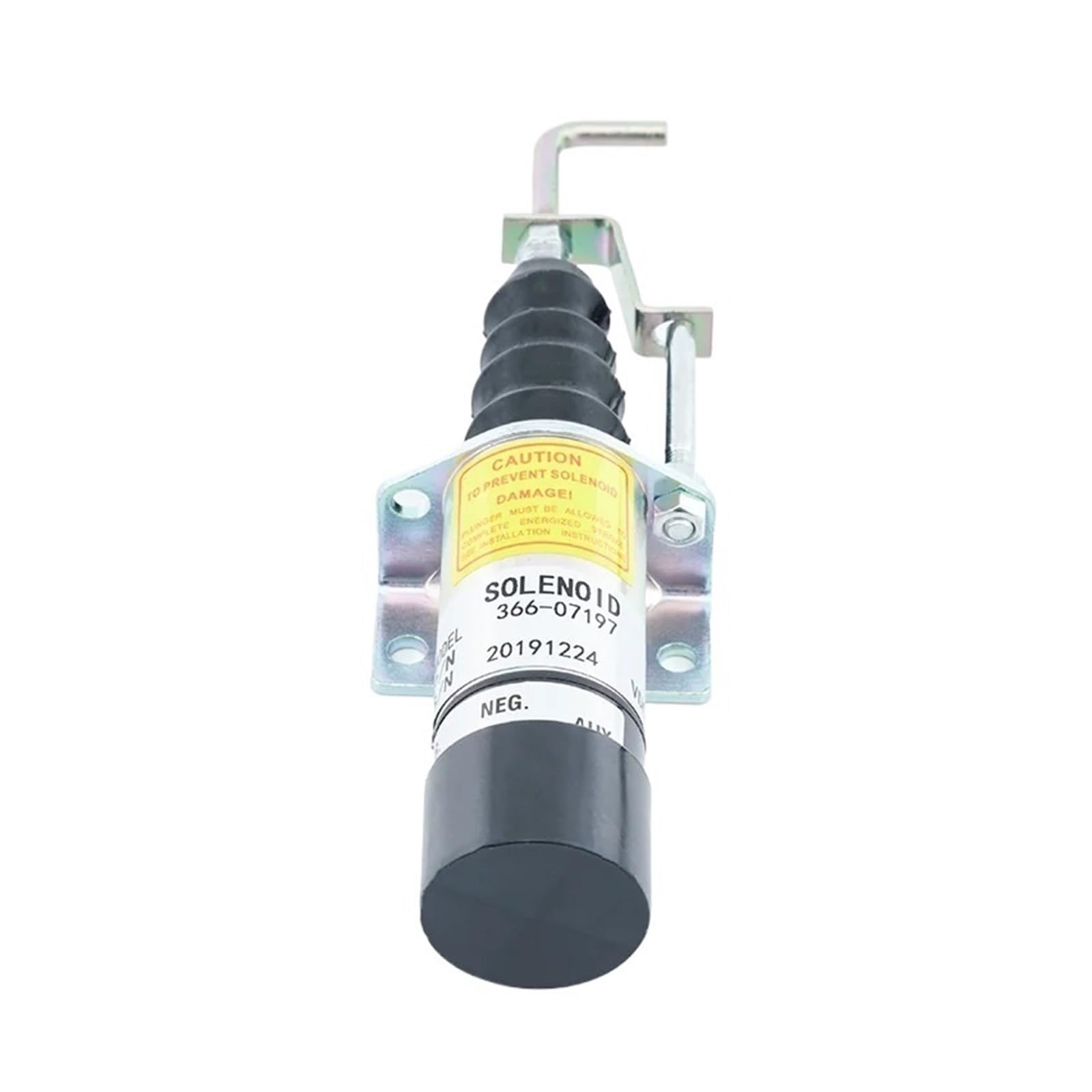 Solenoid Valve 366-07197 for Engine Stop Solenoid Valve Fuel Shutoff Fuel Stop Solenoid