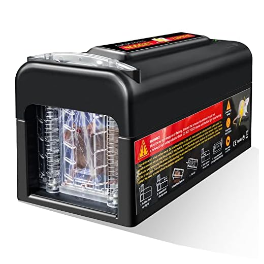 Electric Rat Traps - Mouse Trap Indoor Instant Kill Rodent Killer with Powerful Voltage, Efficient Pest Control Traps Works for Mice Chipmunks, Squirrels, No Touch and Non-Toxic, Safe for Pets