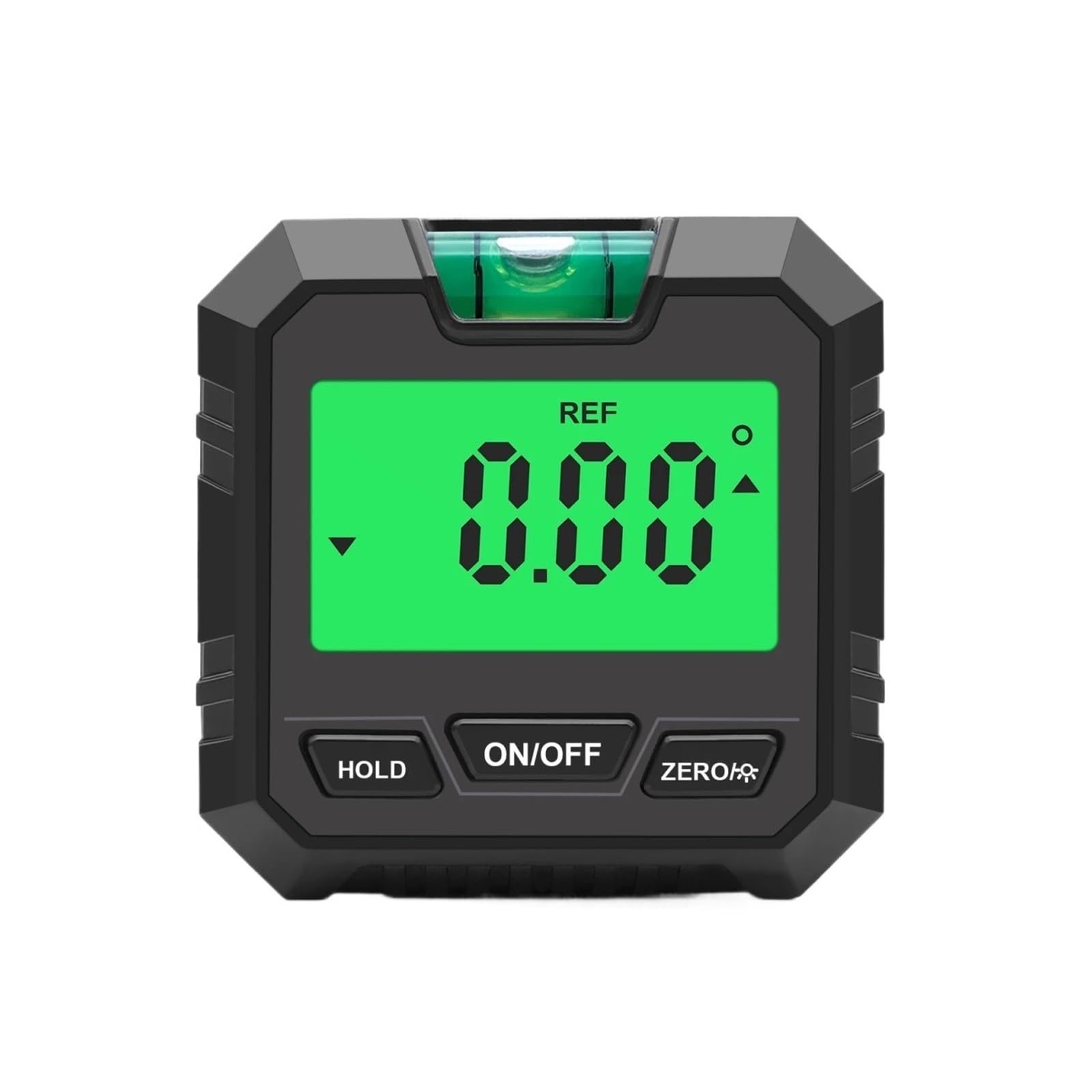 Digital Angle Finder, Electronic Digital Level Box Protractor Magnetic Base Angle Finder Bubble Backlight Ruler Measuring Tools,Inclinometer(Black)
