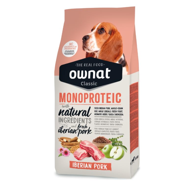 pienso para Perro OWNAT Classic MONOPROTÉICO IBERIAN Pork 12 KG