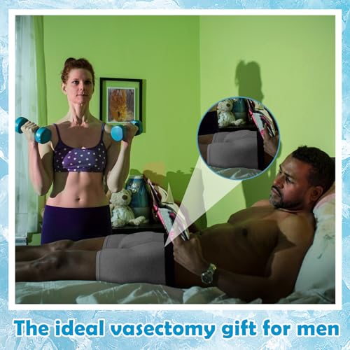 Janmercy 2 Pcs L Size Vasectomy Underwear Snug Boxer Briefs with Pocket Jockstrap for Men Testicular Support and Pain Relief Gifth(Ice Pack not Included)4