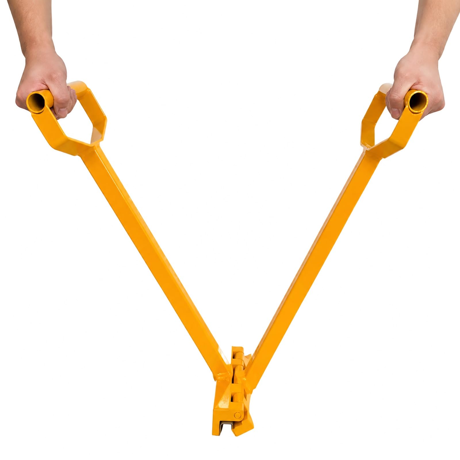 Dobladora de metal resistente para doble pliegue en costuras de pie de tejados