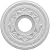 Ekena Millwork CMP13BA Baltimore Thermoformed PVC Ceiling Medallion (Fits Canopies up to 5 1/4"), 13"OD x 3 1/2"ID x 3/4"P