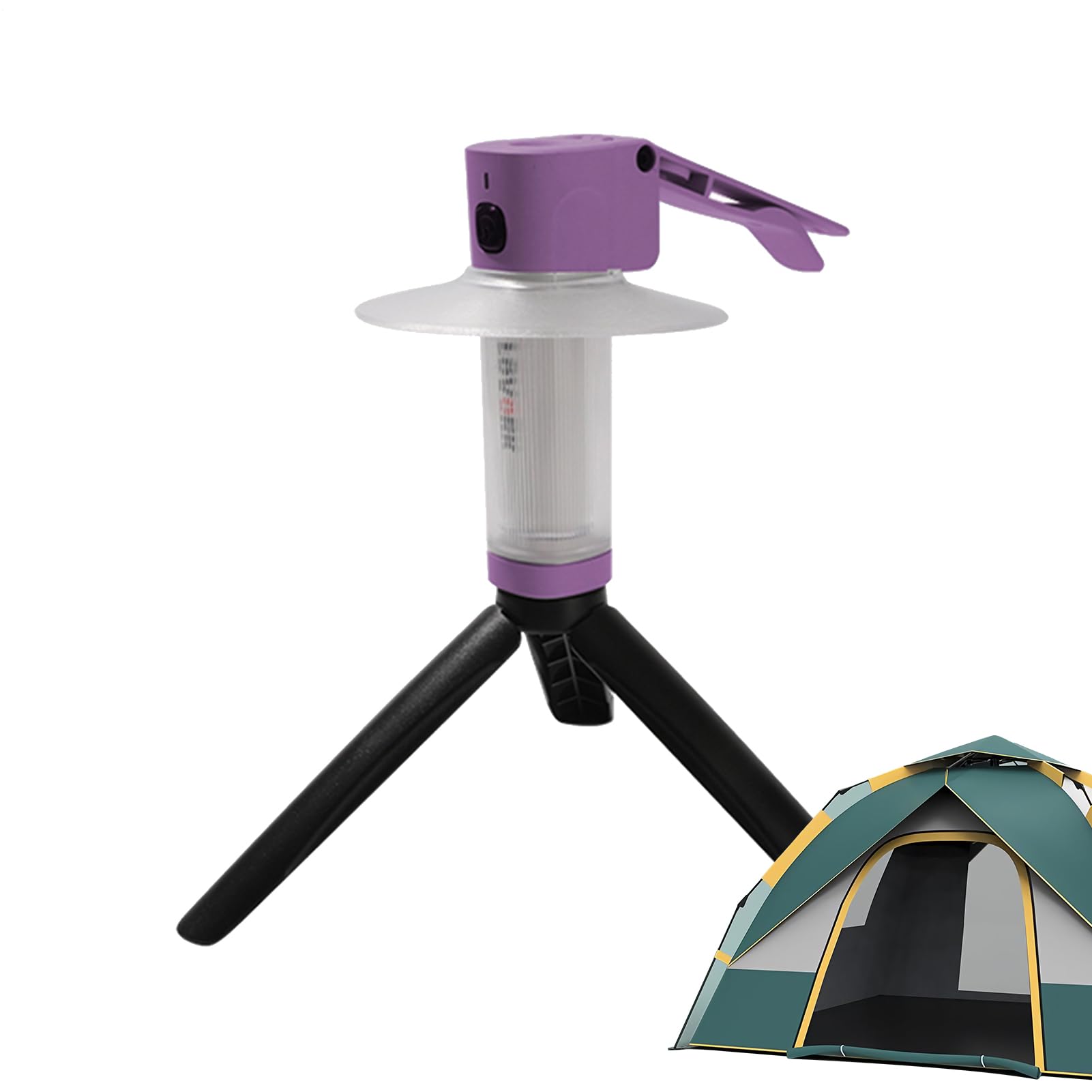 da Campeggio Luce Regolabile A 180° Con 3 Colori 6 Modalità Magnetico | Lampada Da Escursionismo a Ricarica Rapida per Viaggi Zaino in Spalla Road Trip Campeggio Outdoor Patio Avventura Arrampicat