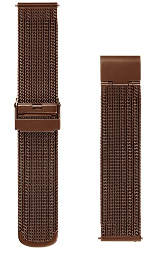 Image of 12mm 14mm 16mm 18mm 20mm 22mm 24mm Mesh Bracelet Stainless Steel Black Blue Golden Rose Pink Silver Brown Watch Band Interchangeble