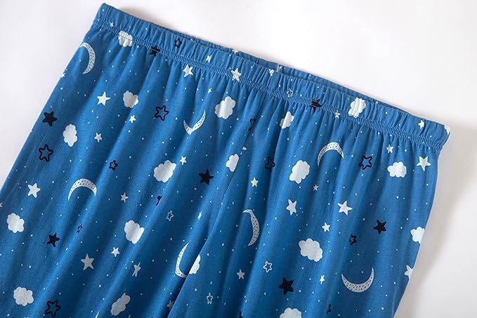 Image of PNAEONG Women's Cotton Printed Nighty Night Gown Maxi Free Size (Pack of 2)