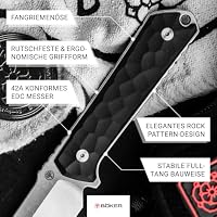 BÖKER GERMANY Kiboku Richlite Black Rock Pattern - EDC Messer 42a konform – Ansicht 6