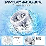 Nictemaw Portable Washing Machine 20Lbs Large Capacity 2.8 Cu.ft Laundry Machine with 10 Programs and 8 Water Levels Selections Compact Washer Machine for Apartment, Home, Dorms, Rv - Image 5