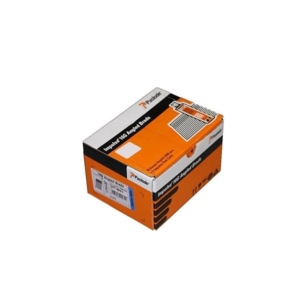 Paslode 921592 64mm IM65 Galvanised Straight Brads 2000 2 x Fuel Cells