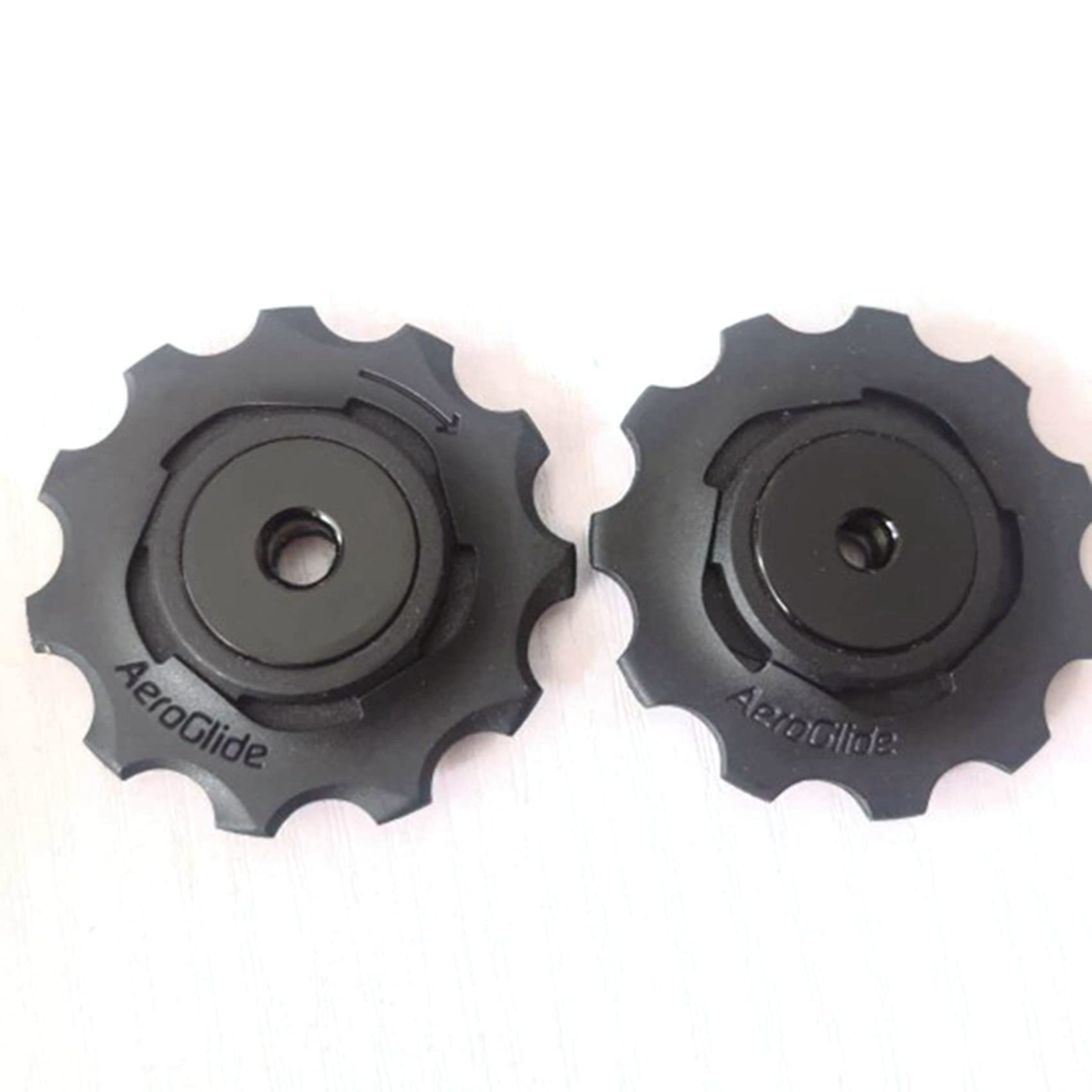 Set Di 4 Pulegge Per Deragliatore Posteriore Bici 10T - Materiale Plastica Resistente, Colore Nero, Migliora L'efficienza Del Cambio E Riduce L'usura