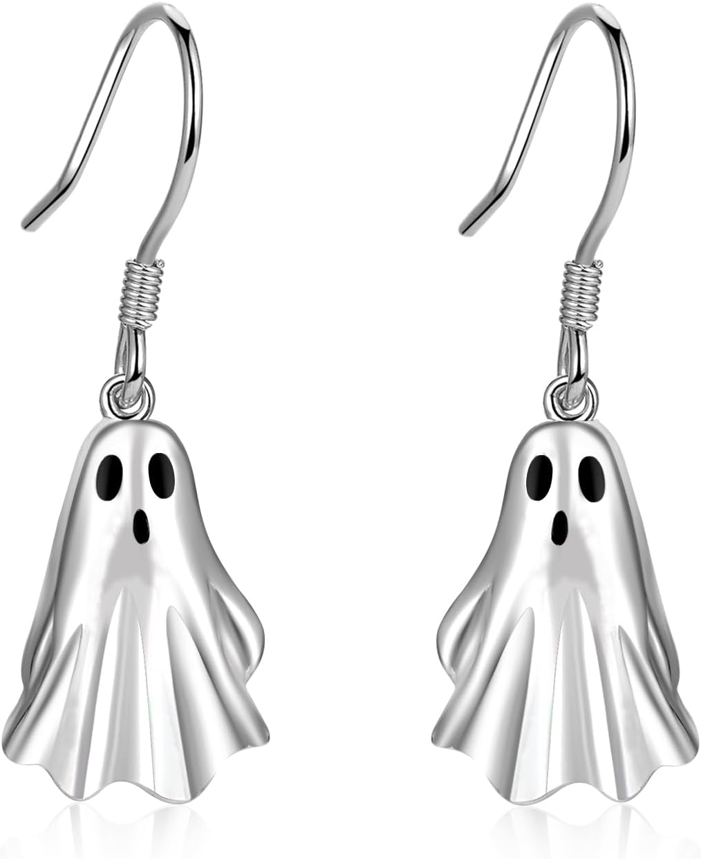 Pumpkin Ghost Earrings 925 Sterling Silver Halloween Party Magic Hat Pumpkin Dangle Earrings Ghost Horror Halloween Earrings Gift for Women