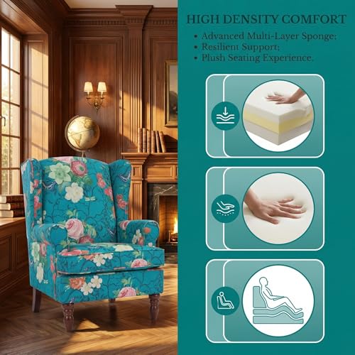 Sillón Plegable Floral Cian miniatura 5