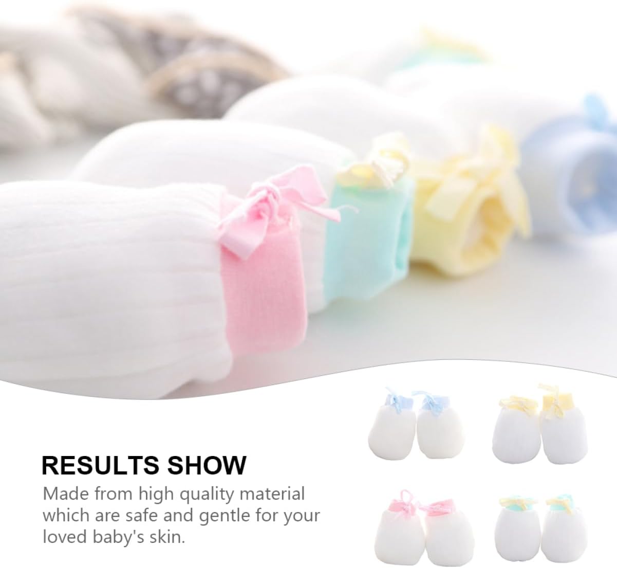 CALLARON Anti Scratch Gloves No Scratch Gloves Gloves Stop Finger Anti Thumb Glove Newborn Gloves Teething