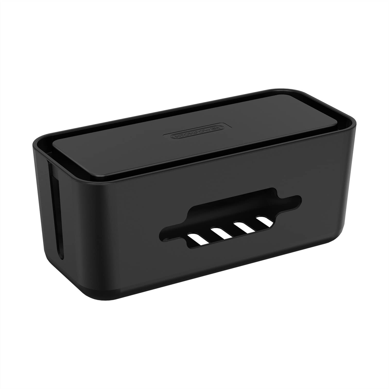 UPGENT Scatola portacavi Scatola portacavi Scatola portacavi da Tavolo in plastica Rigida con Coperchio per l'home Office Avvolgitore per Cavi Scatola portaoggetti Grande per ca