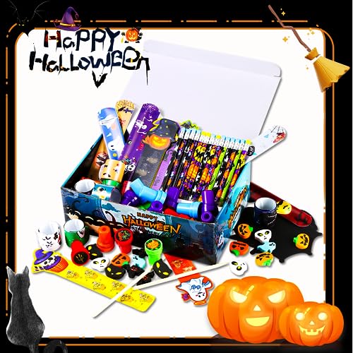 SHODMI 192Pcs Halloween Favors Stationery Gift Set, Trick or Treat Gifts for Kids, Halloween Party Favors for Kids Classroom Prizes Bulk Halloween School Supplies Goodie Bag Stuffers Fillers - image 4