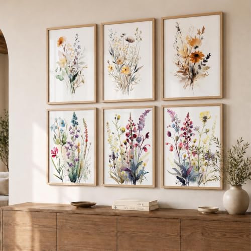 Image of kotart Premium Digital Paintings with Frame for Home Decoration - Painting for Living Room Bedroom Office Room Decor - Painting for Wall Decoration - Pack of 6 (Art 11, 19x25 inch)