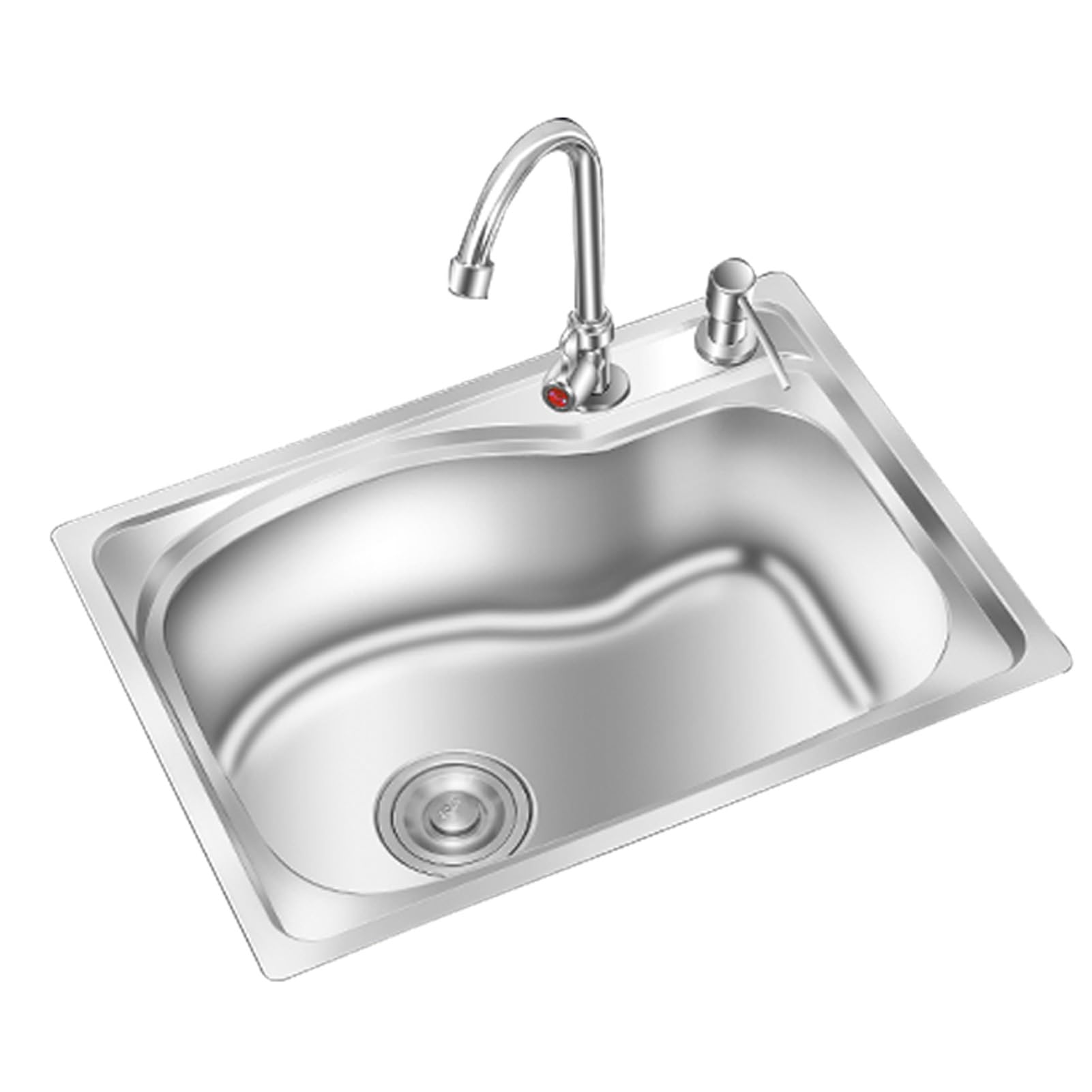 Évier de cuisine compact de 68 cm idéal studio et petits espaces urbains